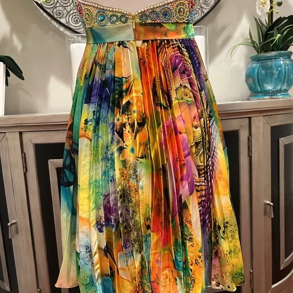 Sherri Hill Multi-Color Beaded Strapless Prom Dress - **reposhed - Picture 7 of 9